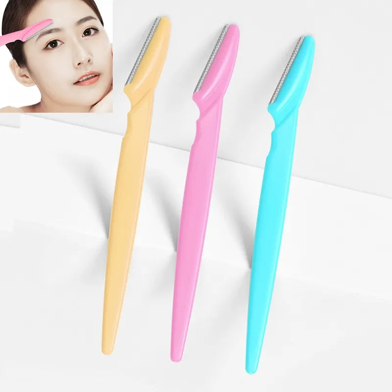 3Pcs Women's Razors Makeup Facial Eyebrow Lip Razor