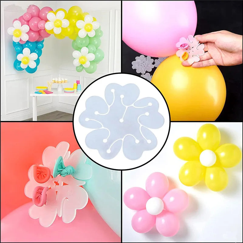 6Pcs Flower Shape Balloon Clip