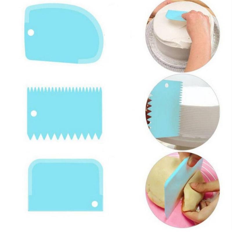 3PCs/Set Baking Pasty Spatula Pastry Dough Cutter Cake Bread Slicer Tools