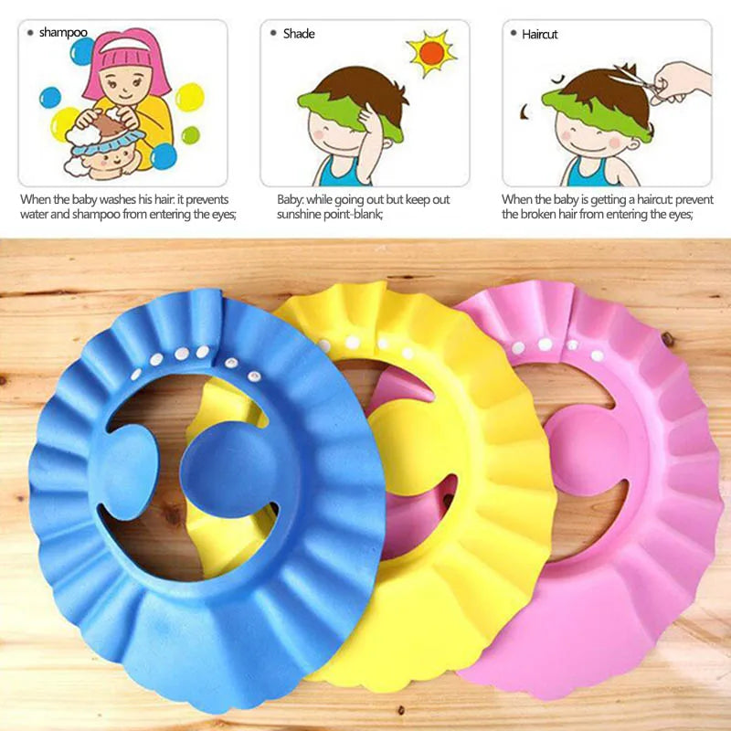 Children's Baby Bath Shower Cap Shampoo Bath Cap