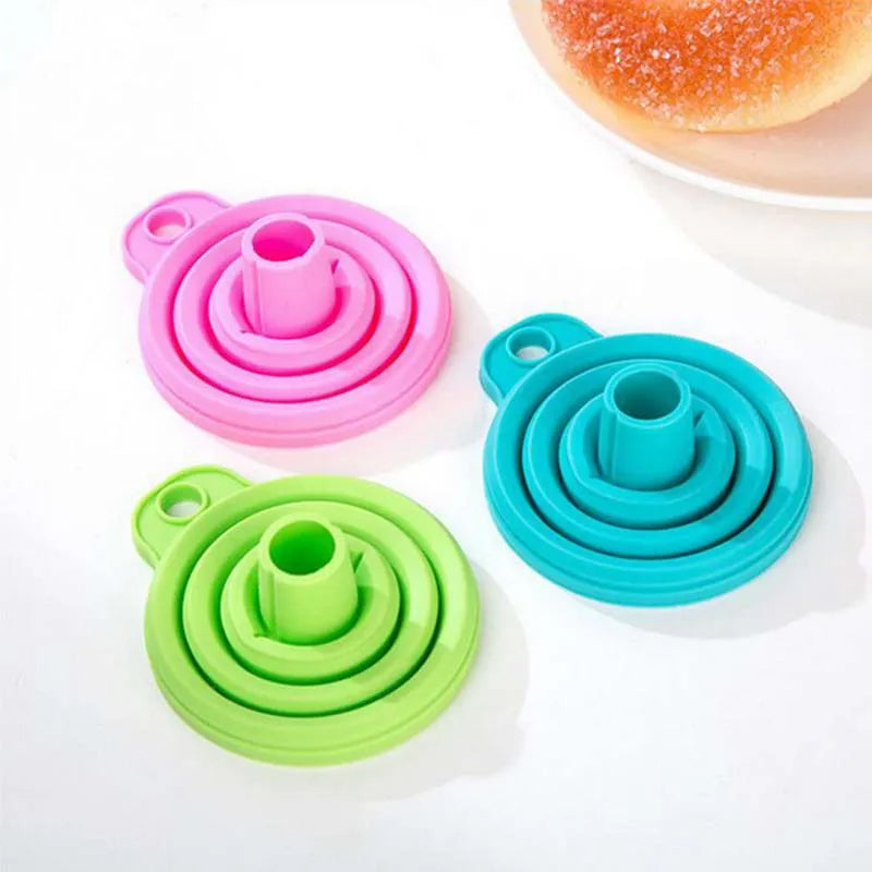 Collapsible Silicone Foldable Funnel