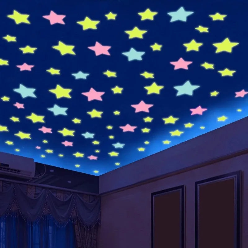 100Pcs Self Adhesive Decorative Stars