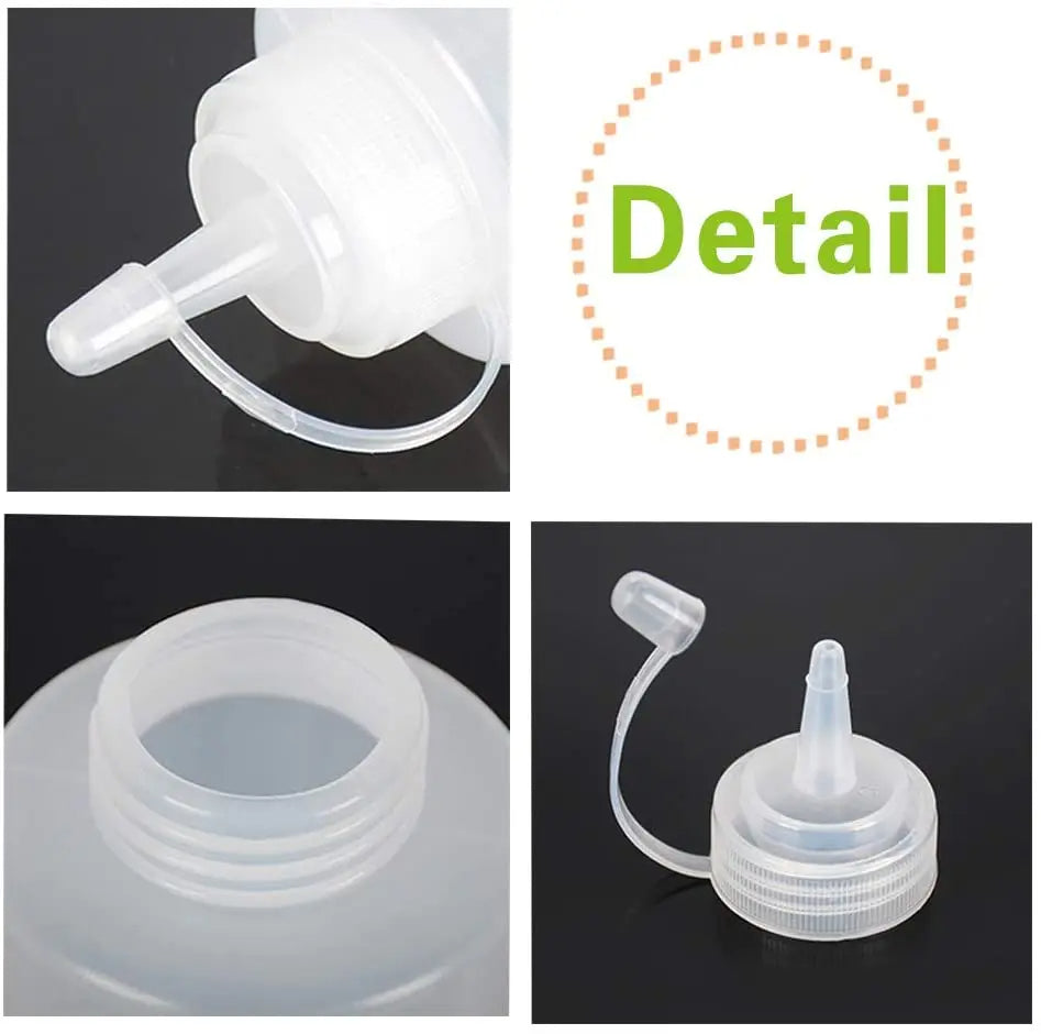 Pack Of 3 - Squeeze Condiment Plastic ketchup Bottles