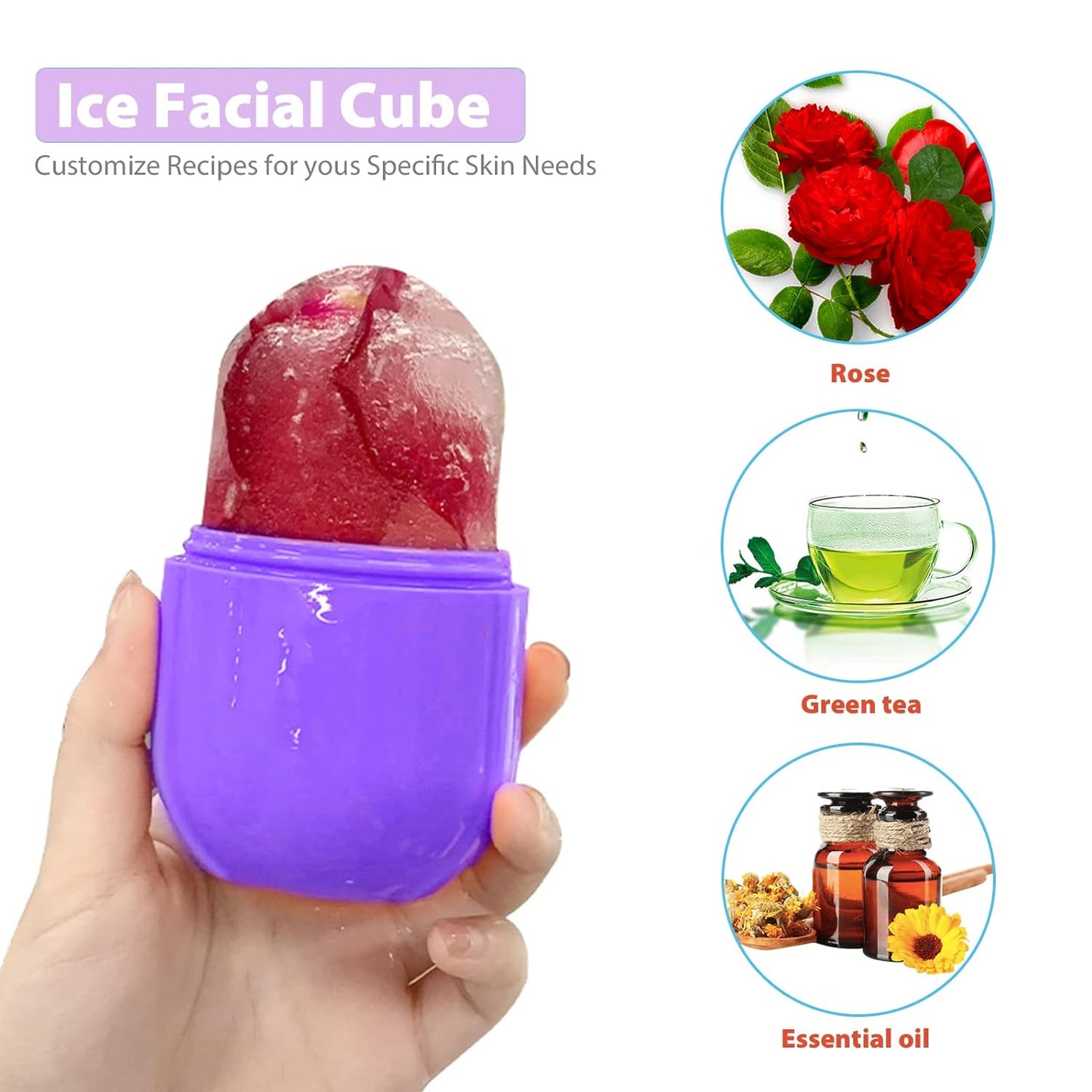Ice Face Roller Reduce Acne Instant Face Brighten Roll Ball Mold