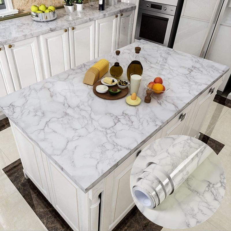 White Marble Paper Sticker