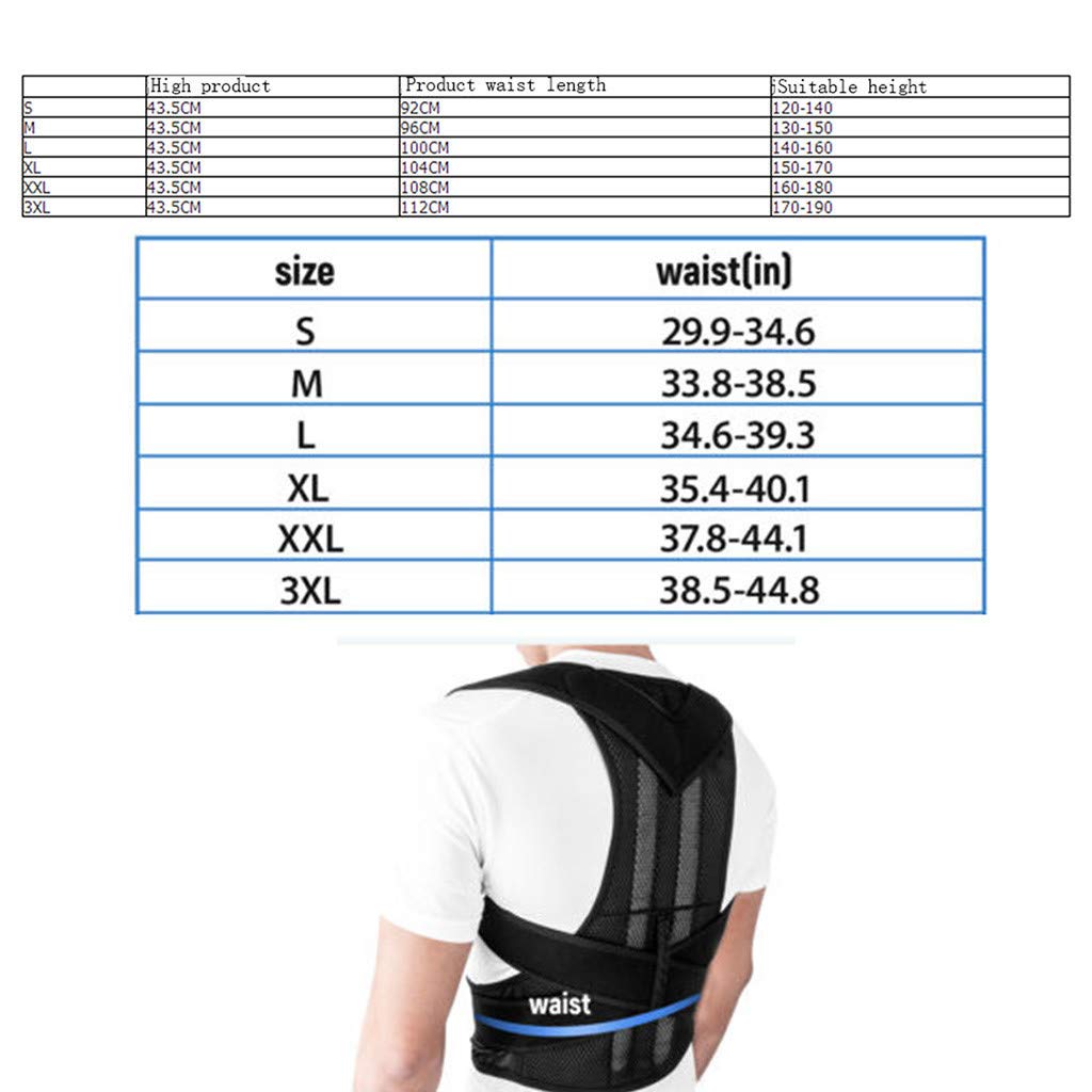 Posture Corrector belt adjustable magnetic posturs corrector back brace support belt for upper back pain relife