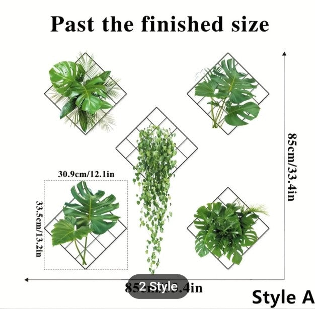FREE SHIPPING : GRASS WALLPAPER SHEET(5 Stickers Per Sheet)