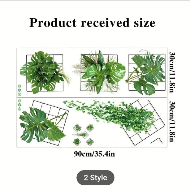 FREE SHIPPING : GRASS WALLPAPER SHEET(5 Stickers Per Sheet)