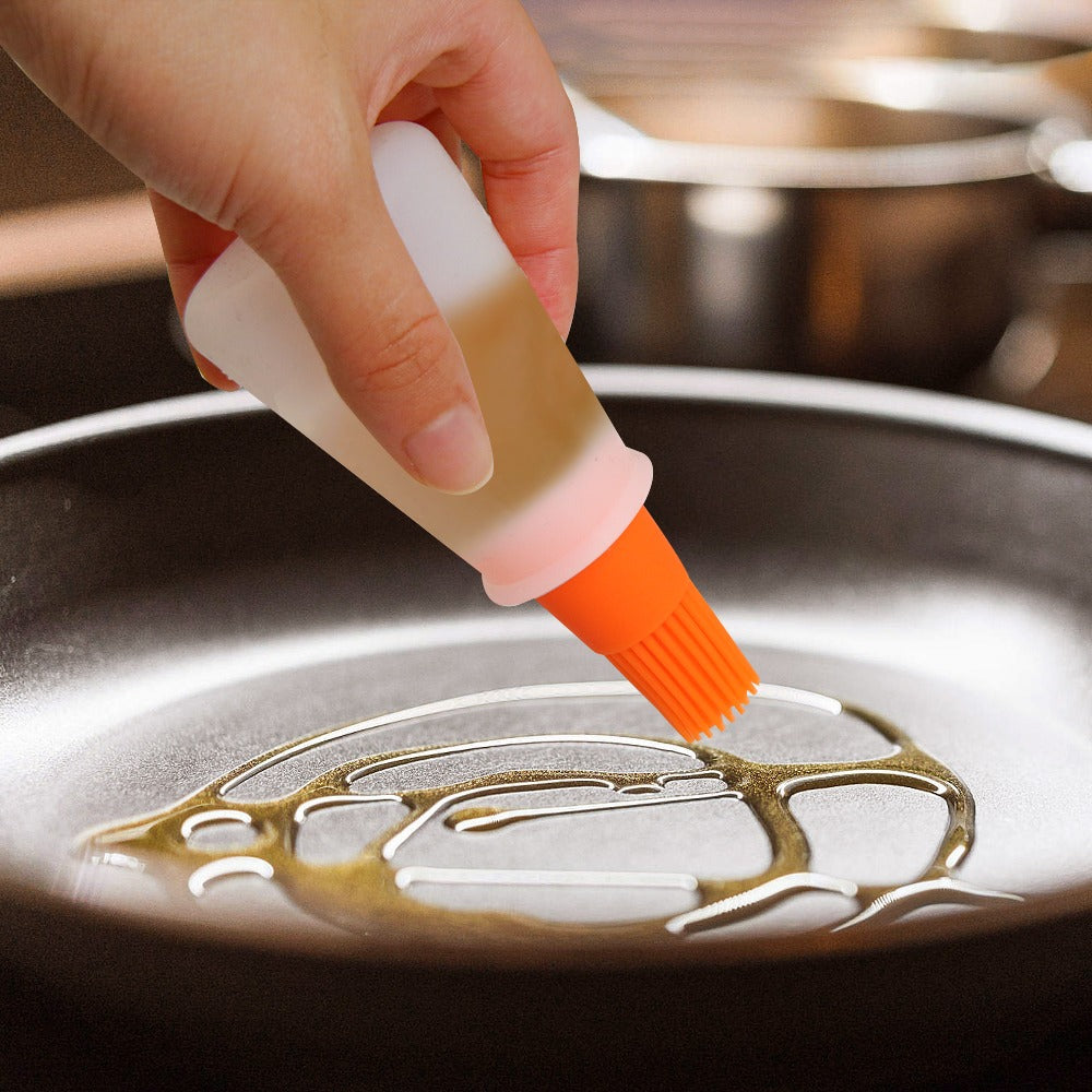 Silicone Brush Oil Bottle