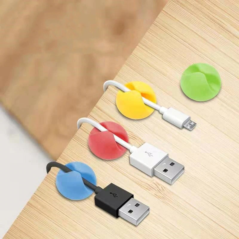 6pcs Multipurpose Cable Winder Double Holes Wire Cable Organizer