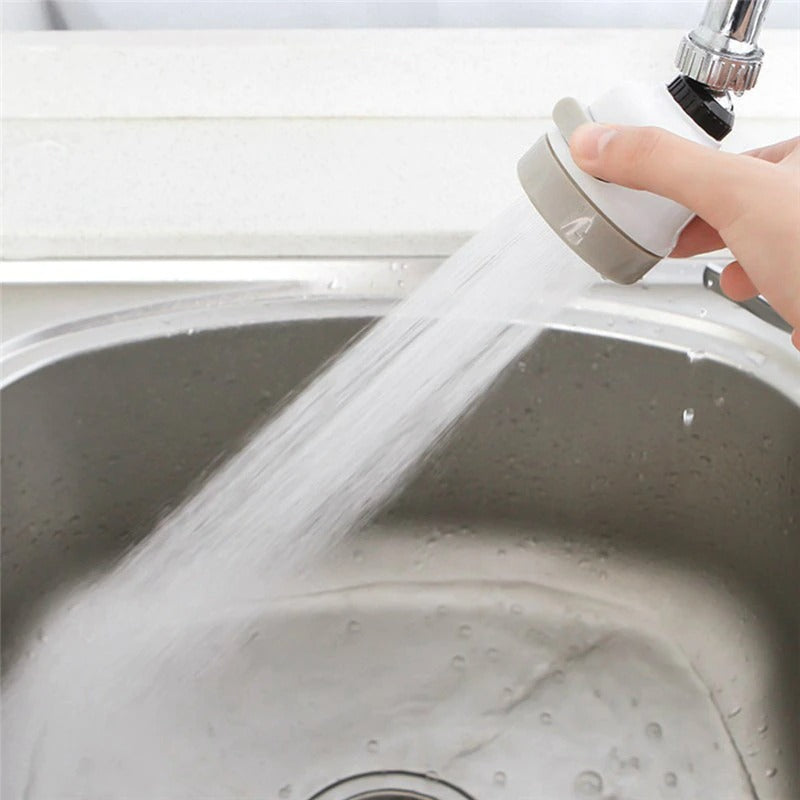 Faucet Sprayer, 360 Degree Rotary Water Saving Shower Head Nozzle Three Gear