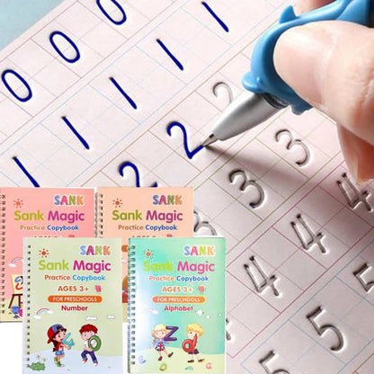 Sank Reusable Practice Copybook for Kids Writing Practice Book