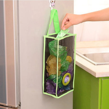Multi-Purpose Hanging Shopper Dispenser Holder & Organizer Bag