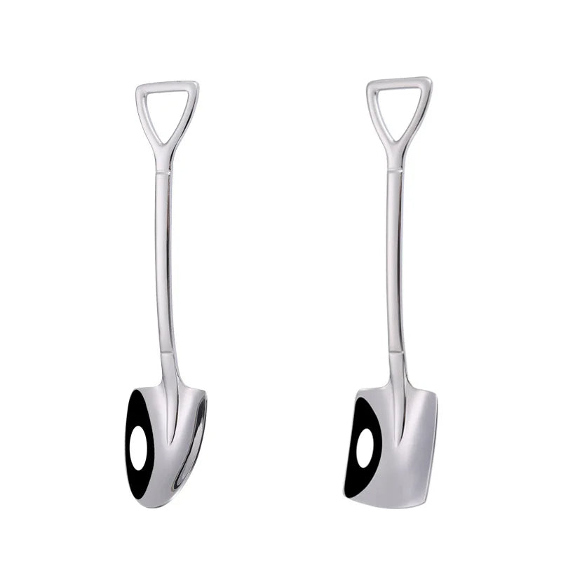 2Pcs/Set Stainless Steel Retro Shovel Spoon For Ice Cream Dessert Watermelon