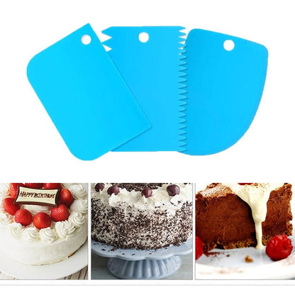 3PCs/Set Baking Pasty Spatula Pastry Dough Cutter Cake Bread Slicer Tools