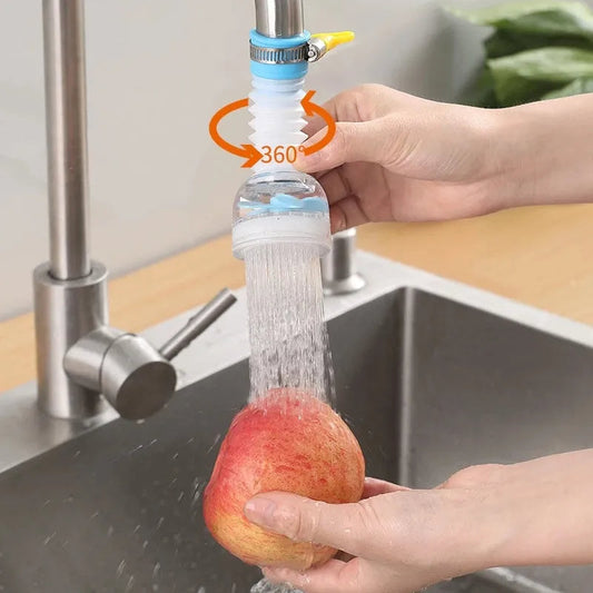 Fan Faucet Clip 360 Rotating Flexible Kitchen Faucet Water Filter
