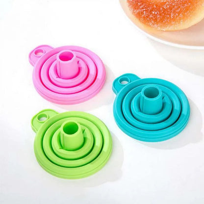 Collapsible Silicone Foldable Funnel