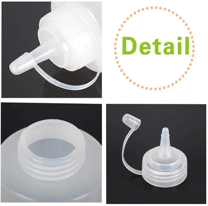 Pack Of 3 - Squeeze Condiment Plastic ketchup Bottles