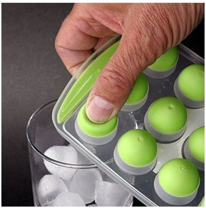 3D Ice Cube Tray Mold 18 Pattern Silicone Plastic