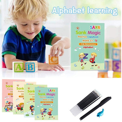 Sank Reusable Practice Copybook for Kids Writing Practice Book