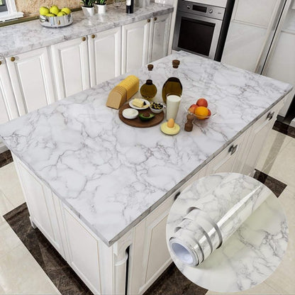 White Marble Paper Sticker