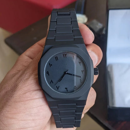 Simple Arabic Numeral Dial, Casual, Lightweight and Versatile Men's Calendar, Waterproof Plastic Quartz Watch, Business Clock