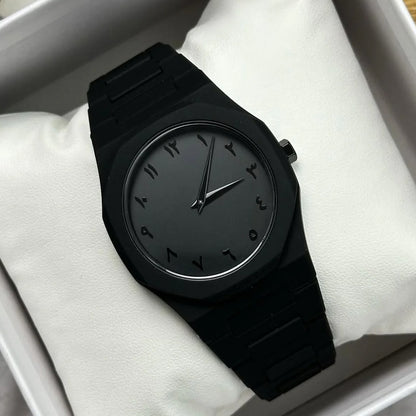 Simple Arabic Numeral Dial, Casual, Lightweight and Versatile Men's Calendar, Waterproof Plastic Quartz Watch, Business Clock