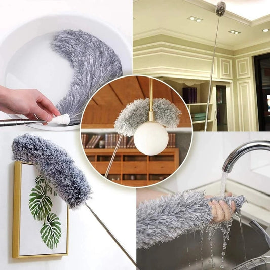 280cm Microfiber Duster Extendable Duster Cleaner Brush Telescopic Catcher Mites Gap Dust Removal Dusters Home Cleaning Tools