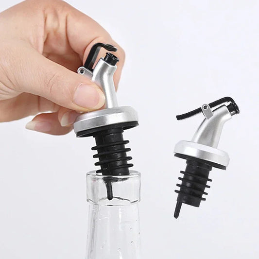 2Pcs Rubber Oil Bottle Stopper Controllable Leak Proof Oil Nozzle Sauce Vinegar Seasoning Bottle Stopper Kitchen Accessory
