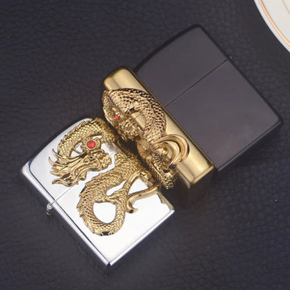 Retro Turbo Jet Compact Butane Gas Windproof Lighter Torch Metal Cigarette Lighters 1300 C Gasoline Blue Flame Vintage Gas Lighter