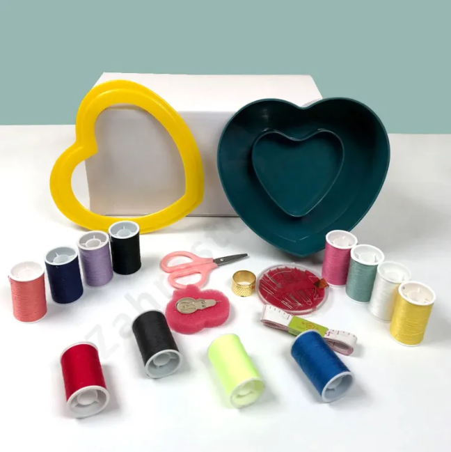 Heart Shaped Sewing Kits Box