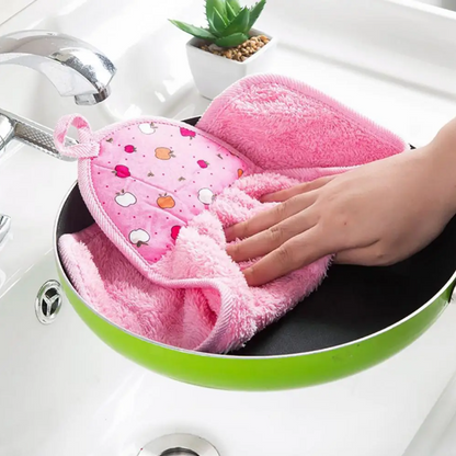 1Pcs Hanging Kitchen Microfiber Hand Towel