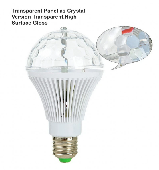 Magic 3W LED RGB Light Bulbs Color Change Rotating